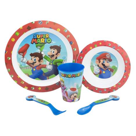 Super Mario 5 Piece Dinnerware Set Extra Image 1